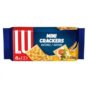 Bánh Quy Giòn, Mini Crackers, Naturel, 8 Gói (250g) - LU