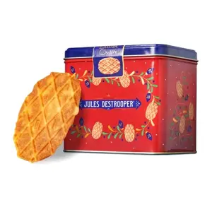 Bánh Quy Bơ Hộp Thiếc Đỏ, Butter Crisps, Red Tin (233g) - JULES DESTROOPER