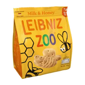 Bánh Quy Sữa & Mật Ong Hình Gấu & Ong, Leibniz, Zoo, Bears & Bees, Milk & Honey Biscuits (100g) - BAHLSEN