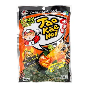 Snack Rong Biển Giòn Vị Chua Cay, Crispy Seaweed, Tom Yum Goong, 0.52 oz (15g) - TAO KAE NOI