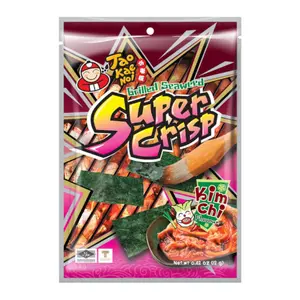 Snack Rong Biển Giòn Vị Kim Chi, Super Crisp Grilled Seaweed, Kimchi, 0.42 oz (12g) - TAO KAE NOI