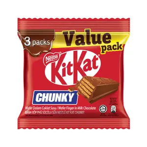 Bánh Xốp Phủ Socola, Chunky, Wafer Fingers in Milk Chocolate, 3 Thanh (114g) - KITKAT