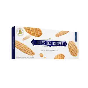 Bánh Quy Bơ Giòn, Natuurboterwafels Galettes Fines au Beurre, Butter Crisps, 3.53 oz (100g) - JULES DESTROOPER