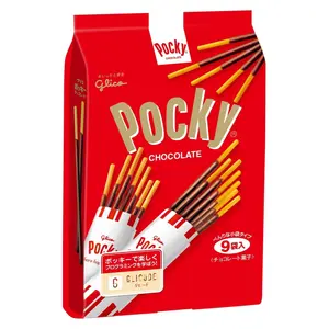 Bánh Que Phủ Socola, Pocky, Chocolate, 9 Gói (133.2g) - GLICO