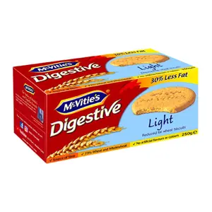 Bánh Quy Lúa Mì Nguyên Cám Ít Béo, Digestive, Light, 30% Less Fat Wheat Biscuits (250g) - MCVITIE'S