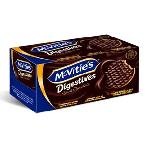Bánh Quy Lúa Mì Nguyên Cám Socola Đen, Digestive, Dark Chocolate Wheat Biscuits (200g) - MCVITIE'S