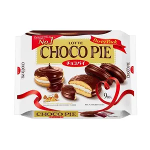 Bánh Choco Pie Nhật Bản, Choco Pie, Party Pack, 9 Cái (288g) - LOTTE