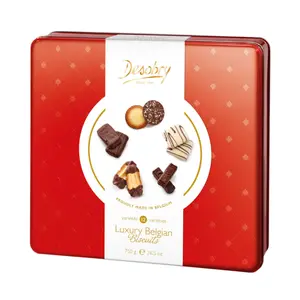 Bánh Quy Tổng Hợp 12 Loại (Đỏ), Luxury Belgian Biscuits, 26.5 oz (750g) - DESOBRY