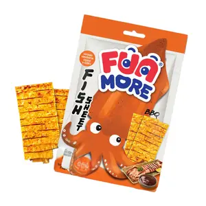 Snack Cá Miếng Vị Mực BBQ, Fun More Fish Sheet, BBQ Squid (20g) - PLAYMORE