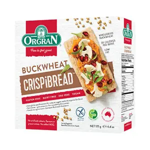 Bánh Kiều Mạch Giòn, Buckwheat Crispibread, 4.4 oz (125g) - ORGRAN