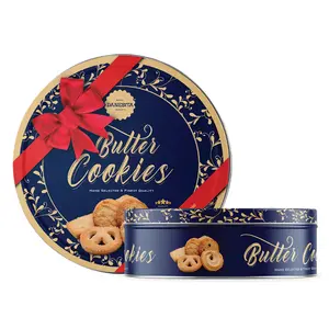 Bánh Quy Bơ Hộp Thiếc Nơ Đỏ, Butter Cookies, Red Ribbon (340g) - DANESITA