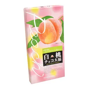 Bánh Mochi Nhân Kem Socola Vị Đào Trắng, Peach Chocolate Daifuku, 18 Viên (234g) - SUZUKI EIKODO
