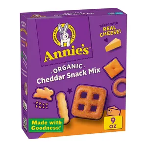 Bánh Quy Phô Mai Hỗn Hợp Hữu Cơ, Organic Cheddar Snack Mix, 9 oz (255g) - ANNIE'S HOMEGROWN