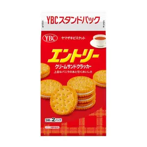 Bánh Quy Kẹp Kem Vani, Cream Sandwich Crackers, Vanilla, 18 Cái (148g) - YBC