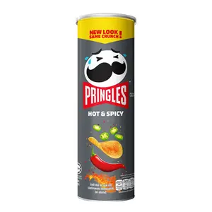 Khoai Tây Chiên Vị Cay, Potato Crisps, Hot ＆ Spicy (107g) - PRINGLES