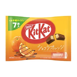 Bánh Xốp Mini Phủ Socola Cam, Mini Wafer Bars, Chocolate Orange, 7 Thanh (81.2g) - KITKAT