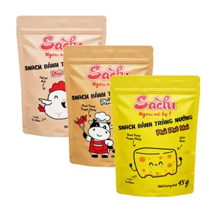 Bánh Tráng Nướng Phủ Chà Bông Gà, Grilled Rice Cracker, Chicken Floss (45g) - SACHI