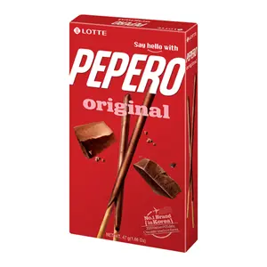 Bánh Que Socola Nguyên Bản, Pepero, Original, 1.66 oz (47g) - LOTTE