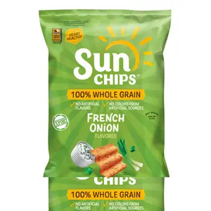 Bánh Giòn Nguyên Cám Vị Hành, Whole Grain Snacks, French Onion, 6.5 oz (184.2g) - SUNCHIPS