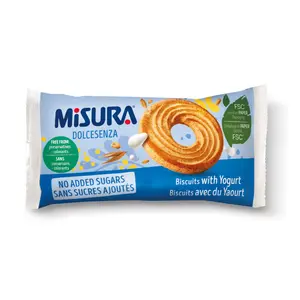 Bánh Quy Sữa Chua Không Đường, Dolcesenza, Biscuits with Yogurt, No Added Sugars (33.3g) - MISURA