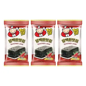 Rong Biển Nướng Vị Cay, Seasoned Laver, Spicy, 3 Gói (12g) - TAO KAE NOI