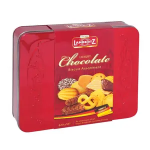 Bánh Quy Socola Tổng Hợp 12 Loại Cao Cấp (Đỏ), Luxury Chocolate Biscuit Assortment (420g) - LAMBERTZ