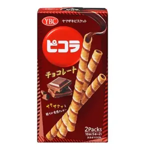 Bánh Quế Nhân Kem Socola, Chocolate Wafer Rolls, 2 Gói (65g) - YBC