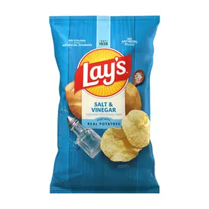 Khoai tây Chiên Vị Muối & Giấm, Potato Chips, Salt & Vinegar, 6.5 oz (184.2g) - LAY'S