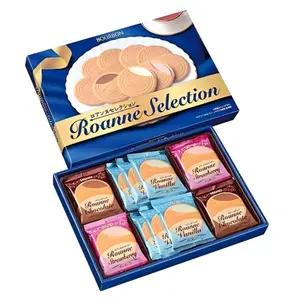 Bánh Xốp Kẹp Kem Tổng Hợp, Roanne Selection, Assorted Cream Sandwich Wafers, 28 Cái (200g) - BOURBON
