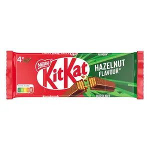 Bánh Xốp Phủ Socola Hạt Dẻ, Wafer Fingers in Chocolate, Hazelnut, 4 Thanh (166g) - KITKAT