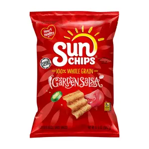 Bánh Giòn Nguyên Cám Vị Sốt Cà Chua, Whole Grain Snacks, Garden Salsa, 6.5 oz (184.2g) - SUNCHIPS