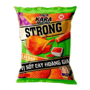 Snack Khoai Tây Lát Dày Vị Sốt Cay Hoàng Gia, Karamucho Strong Potato Chips, Spicy Royal, Ridge Cut (80g) - KOIKEYA
