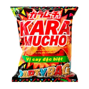 Snack Khoai Tây Vị Cay Đặc Biệt, Karamucho Potato Chips, Hot Chili, Party Bag (120g) - KOIKEYA