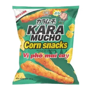 Snack Bắp Vị Phô Mai Cay, Karamucho Corn Snacks, Spicy Cheese (60g) - KOIKEYA