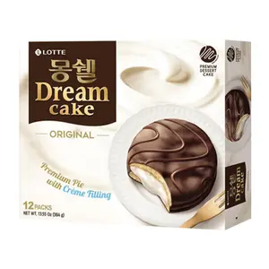 Bánh Chocopie Truyền Thống Nhân Kem, Dream Cake, Original, 12 Cái, 14.39 oz (408g) - LOTTE