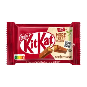 Bánh Xốp Phủ Socola Sữa, Milk Chocolate Covered Wafer Fingers (41.5g) - KITKAT