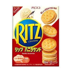 Bánh Quy Giòn Kẹp Kem Vani, Ritz Crackers, Vanilla Sandwich, 12 Cái (106g) - NABISCO