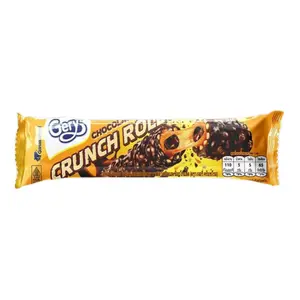 Bánh Xốp Phủ Socola Cuộn Kem Socola, Gery, Chocolate Crunch Roll, 0.8 oz (23g) - GARUDAFOOD