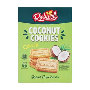 Bánh Quy Dừa, Crunchy Coconut Cookies, 5.64 oz (160g) - RICHWELL