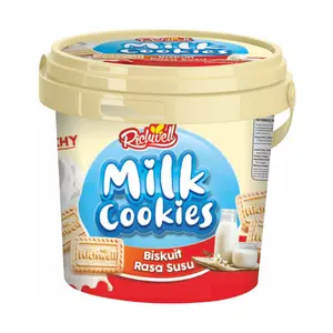 Xô Bánh Quy Sữa, Crunchy Milk Cookies, 14.1 oz (400g) - RICHWELL