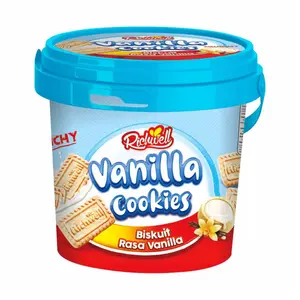 Xô Bánh Quy Vani, Crunchy Vanilla Cookies, 14.1 oz (400g) - RICHWELL
