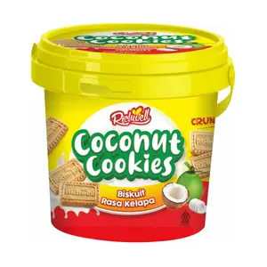 Xô Bánh Quy Dừa, Crunchy Coconut Cookies, 14.1 oz (400g) - RICHWELL