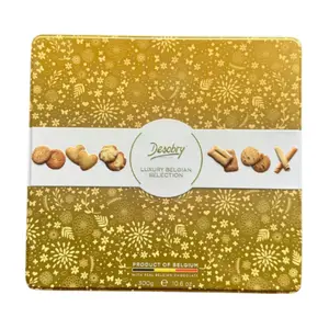 Bánh Quy Tổng Hợp 6 Loại (Vàng), Luxury Belgian Selection Biscuits, 10.6 oz (300g) - DESOBRY