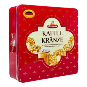 Bánh Quy Đức Rắc Đường (Đỏ), Kaffee Kranze, Delicate Biscuits Sprinkled with Sugar (500g) - BORGGREVE