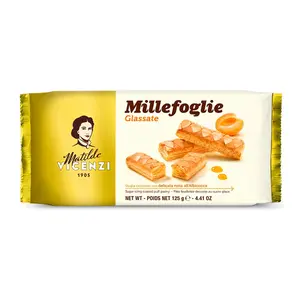 Bánh Ngàn Lớp Phủ Đường, Millefoglie Glassate, Sugar Icing Coated Puff Pastry, 4.41 oz (125g) - MATILDE VICENZI