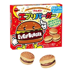 Bánh Quy Hình Hamburger Kẹp Socola, Every Burger, Burger Shaped Chocolate Filled Cookies (66g) - BOURBON
