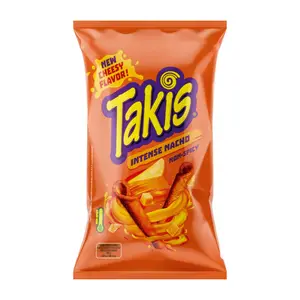 Bánh Ngô Giòn Vị Phô Mai, Intense Nacho Non-Spicy, Cheese-Flavoured Fried Corn Maize Snack (100g) - TAKIS