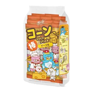 Bỏng Que Vị Ngô Phô Mai, Corn Stick, Cheese Flavor, 3.7 oz (105g) - YUKI & LOVE