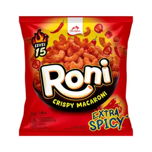 Bánh Macaroni Giòn Siêu Cay, Crispy Macaroni, Extra Spicy Level 15, 4.93 oz (140g) - RONI