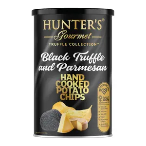 Khoai Tây Chiên Vị Nấm Truffle & Phô Mai Parmesan, Hunter`s Gourmet Truffle Collection, Hand Cooked Potato Chips, Black Truffle & Parmesan (150g) - HUNTER FOODS
